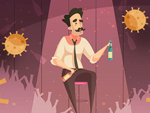 alkogol we koronawirus